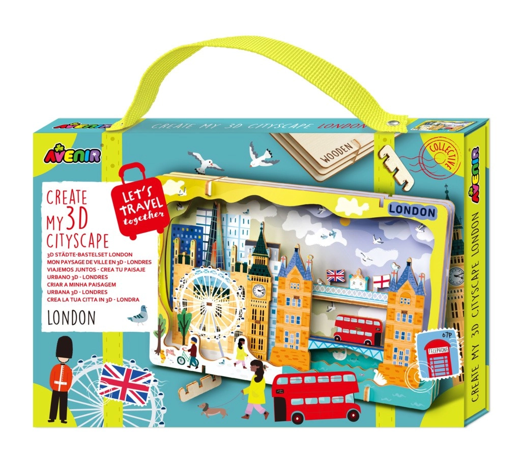 Levně 3D dřevěné puzzle městská panoramata – Londýn