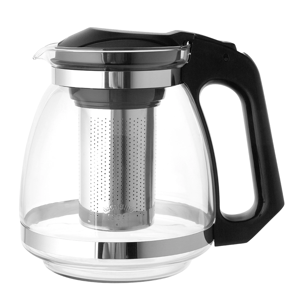 Levně Altom Konvice na čaj se sítkem Black 1,5 l