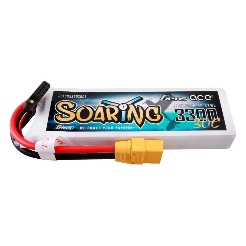 Levně Gens Ace G-Tech Soaring 3300 mAh 11,1 V 30C LiPo 3S baterie s konektorem XT90