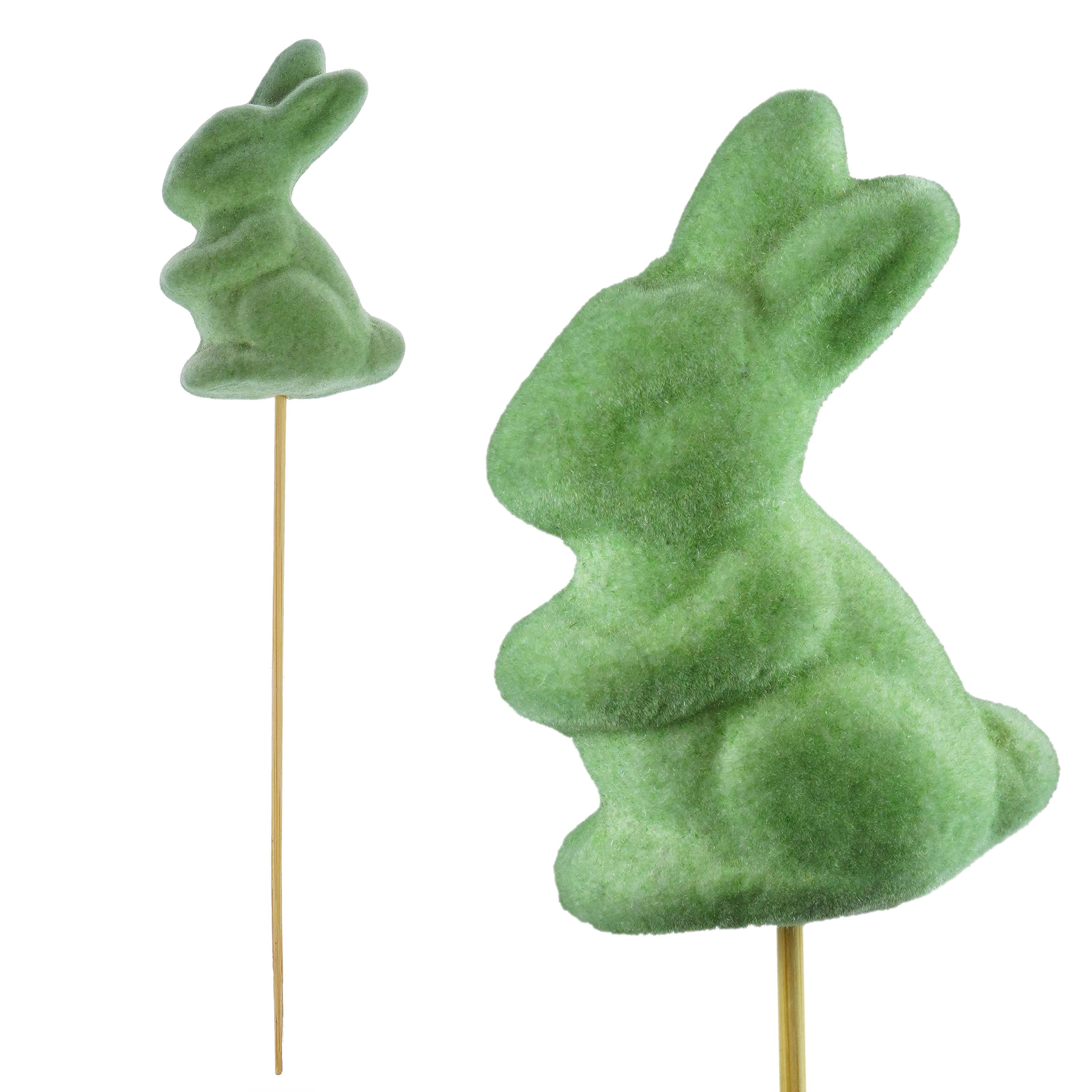Levně ZAJÍC ZELENÝ NA PALIČCE 25CM