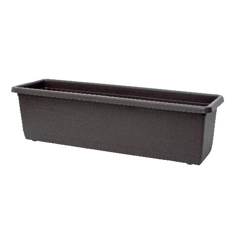 Levně Plastový truhlík Lobelia 60 cm hnědý