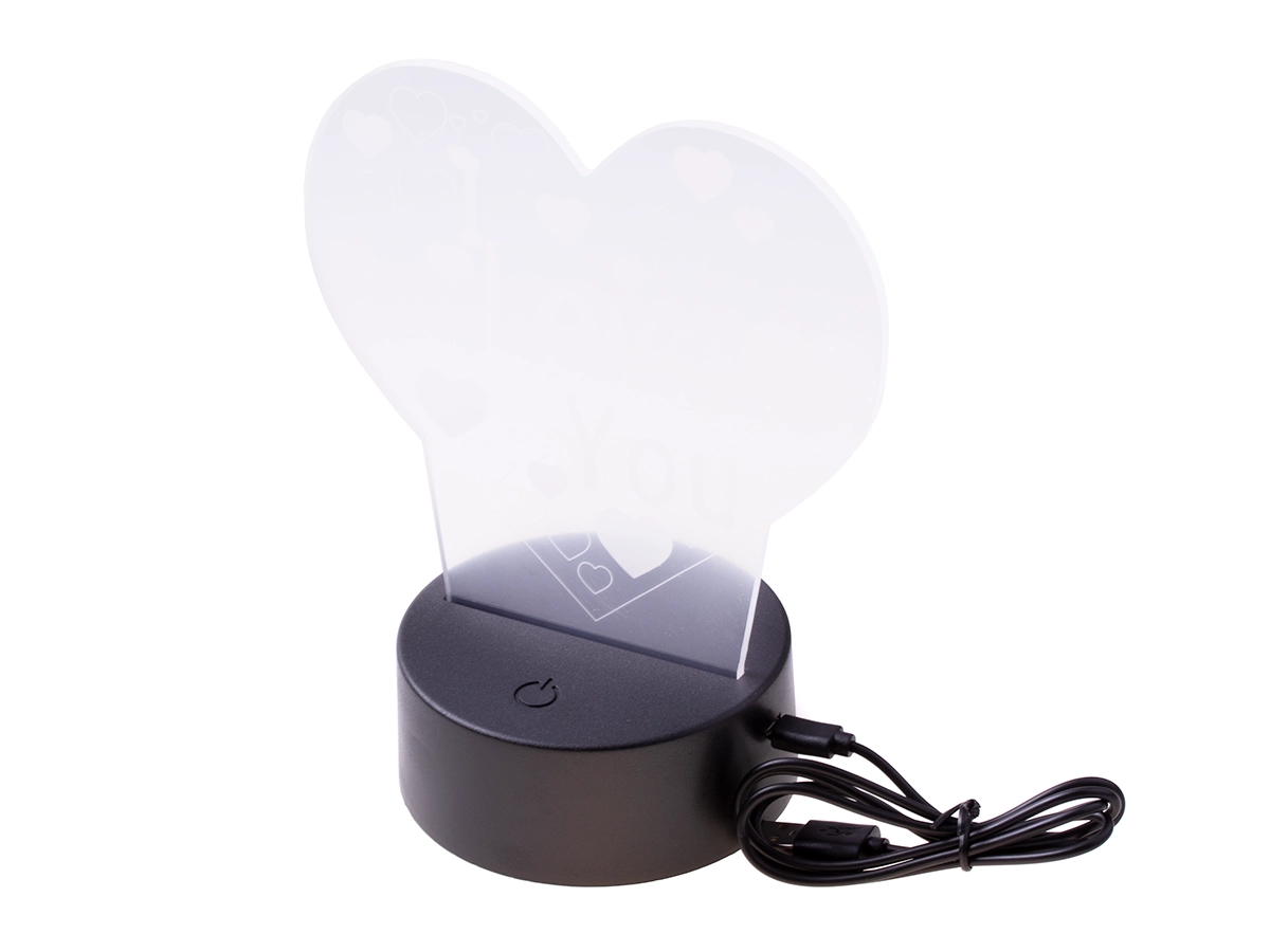 Levně 3D LED noční lampa I LOVE YOU