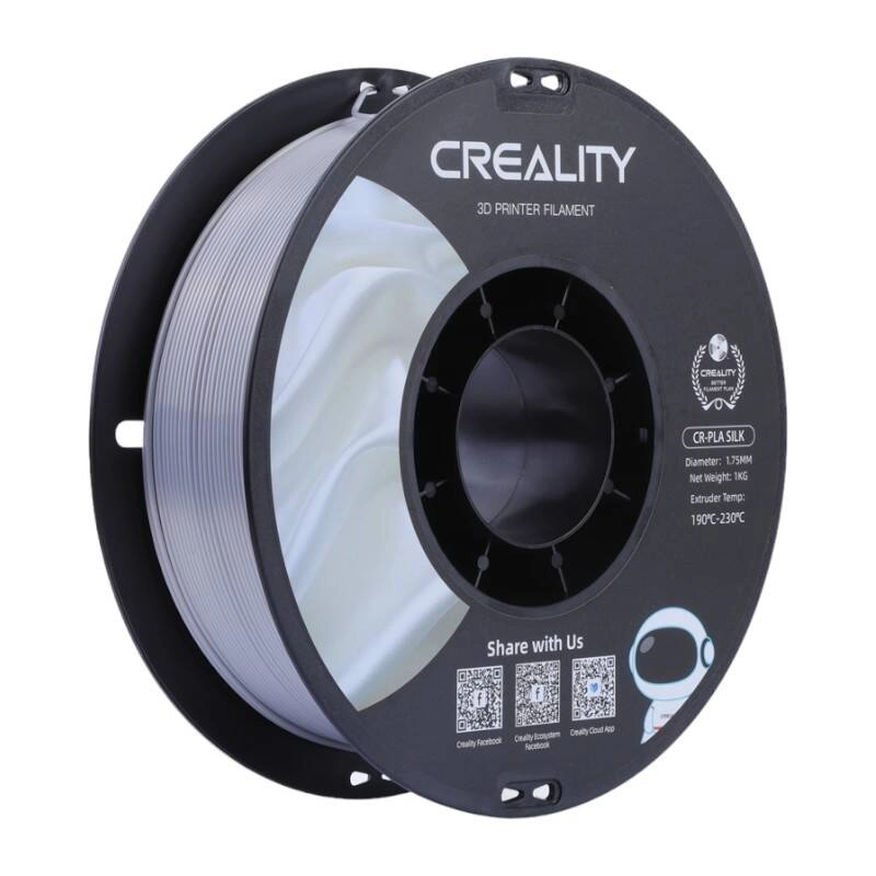 Levně Creality CR-Silk stříbrná 1,75 mm, 1 kg