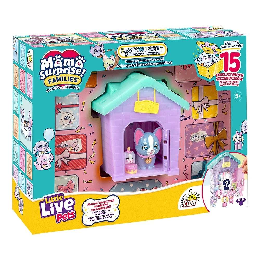 Levně Little Live Pets Mama Surprise Families – domeček pro štěňátka Puppy Party