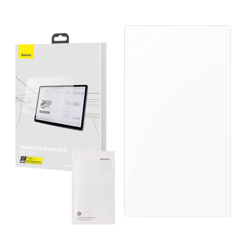Levně Baseus Tvrzené sklo na displej pro Tesla model X/S 17" / 0.3 mm SGBL062502