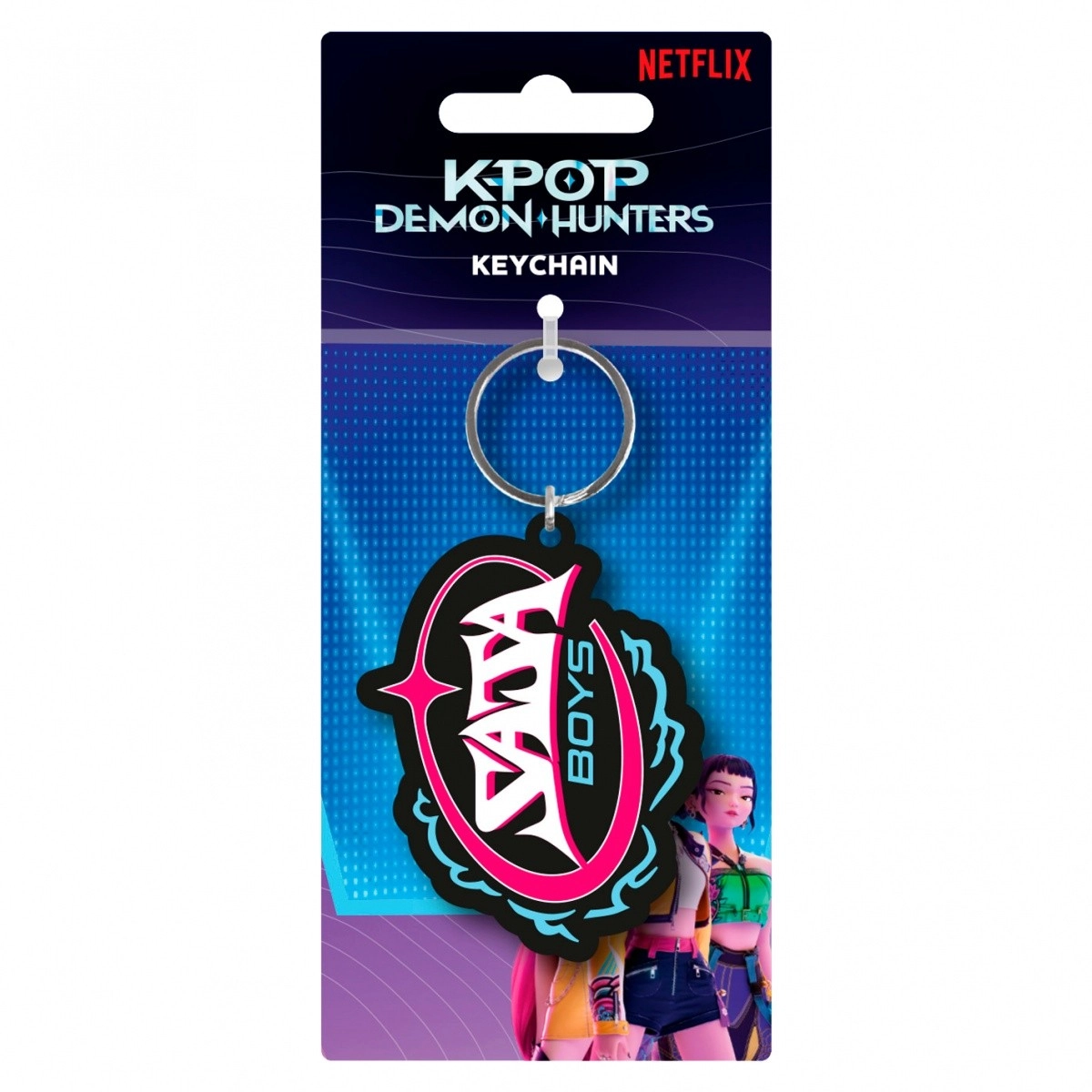 Levně Přívěsek na klíče Pyramid International KPop Demon Hunters PVC Saja Boys