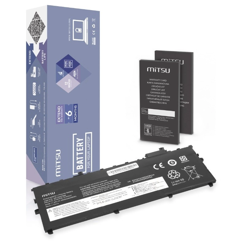 Levně Baterie pro lenovo thinkpad x1 carbon (2017–2018) 55 wh 11,55 v