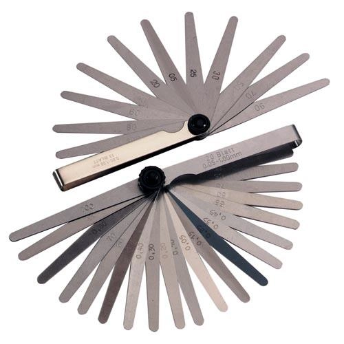 Levně Měrky spárové 0,05–1 mm, 20 listů