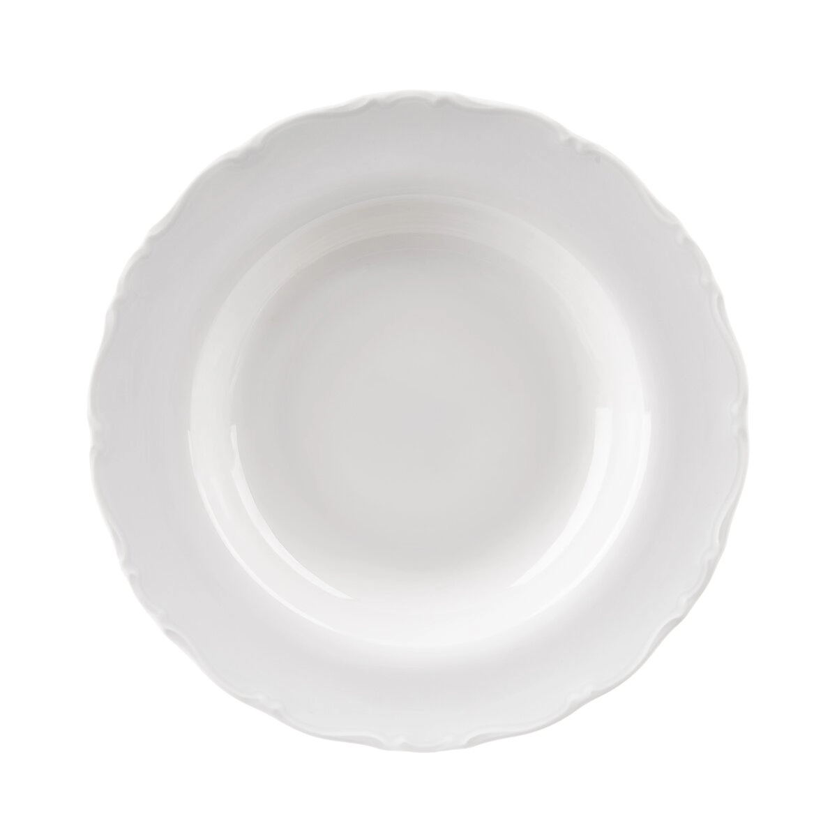 Levně Hluboký porcovací talíř MONA s lemem, 23 cm