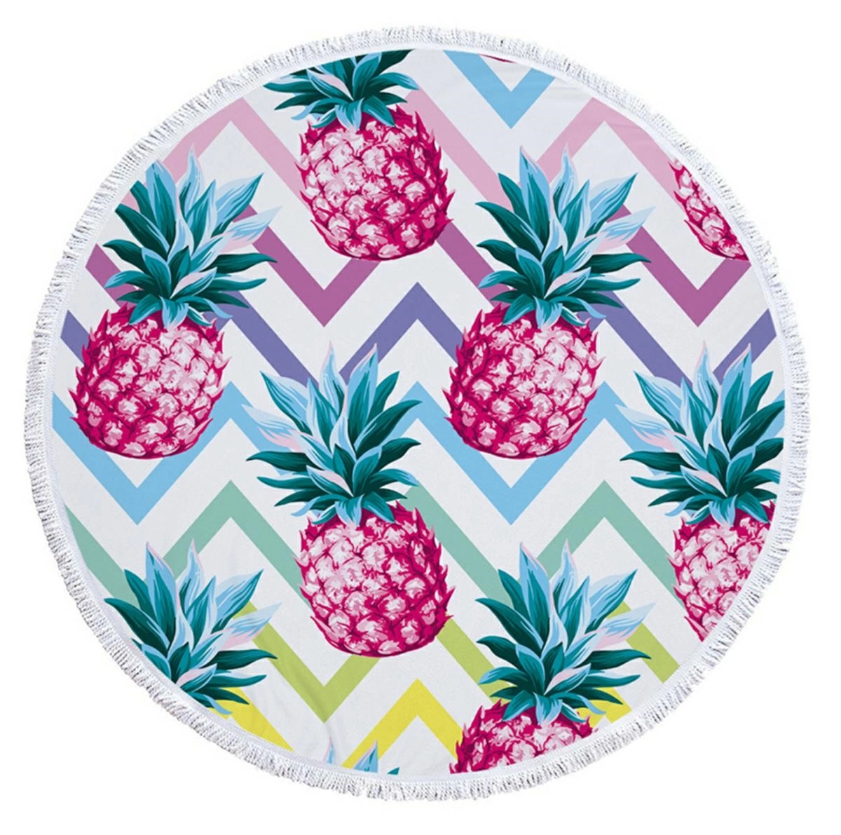 Levně APT Kulatá plážová osuška Ananas 150 cm, BQ50D