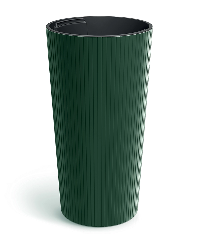 Levně Prosperplast Květináč Lamie Slim zelený, 20 cm