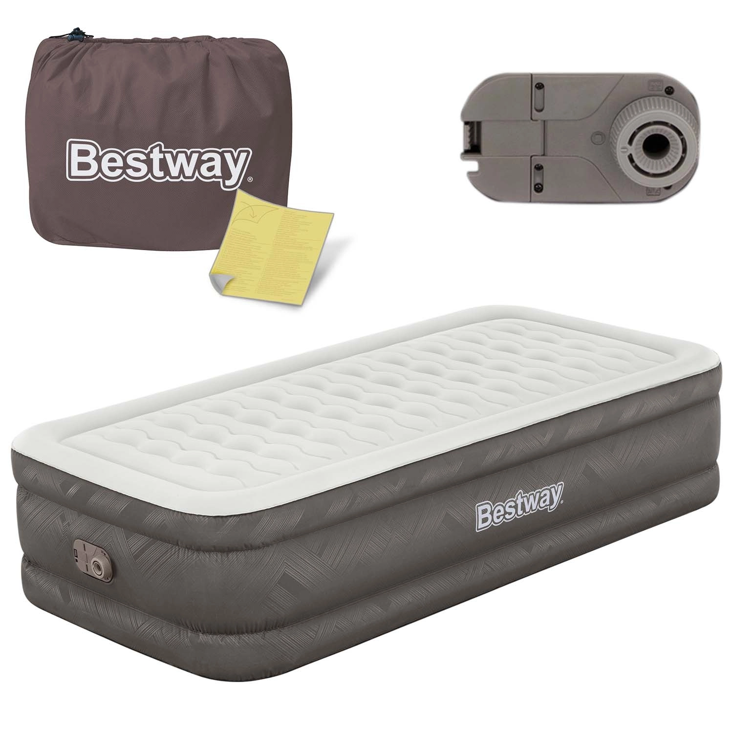 Levně Nafukovací postel s vestavěnou elektrickou pumpou 191 × 97 × 46 cm BESTWAY
