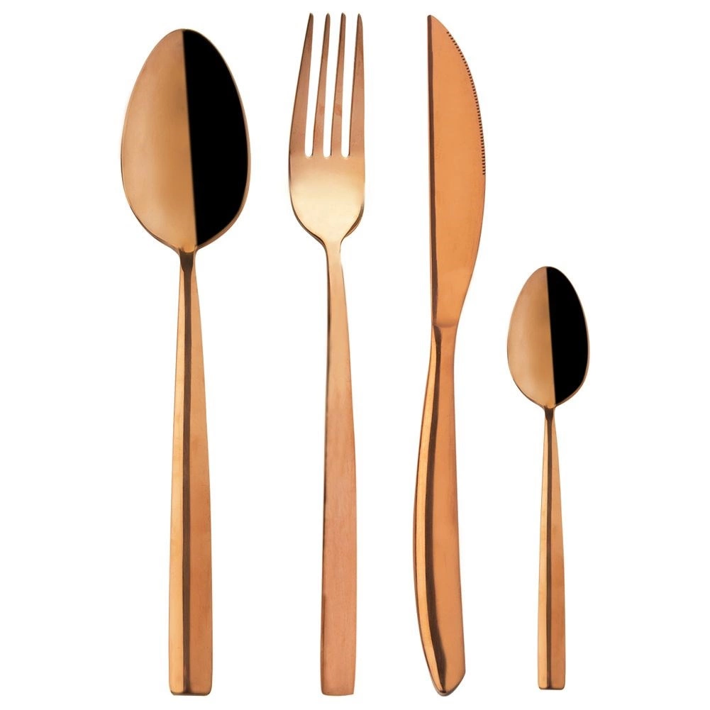 Levně Jídelní příbory COPPER 24 dílů ORION