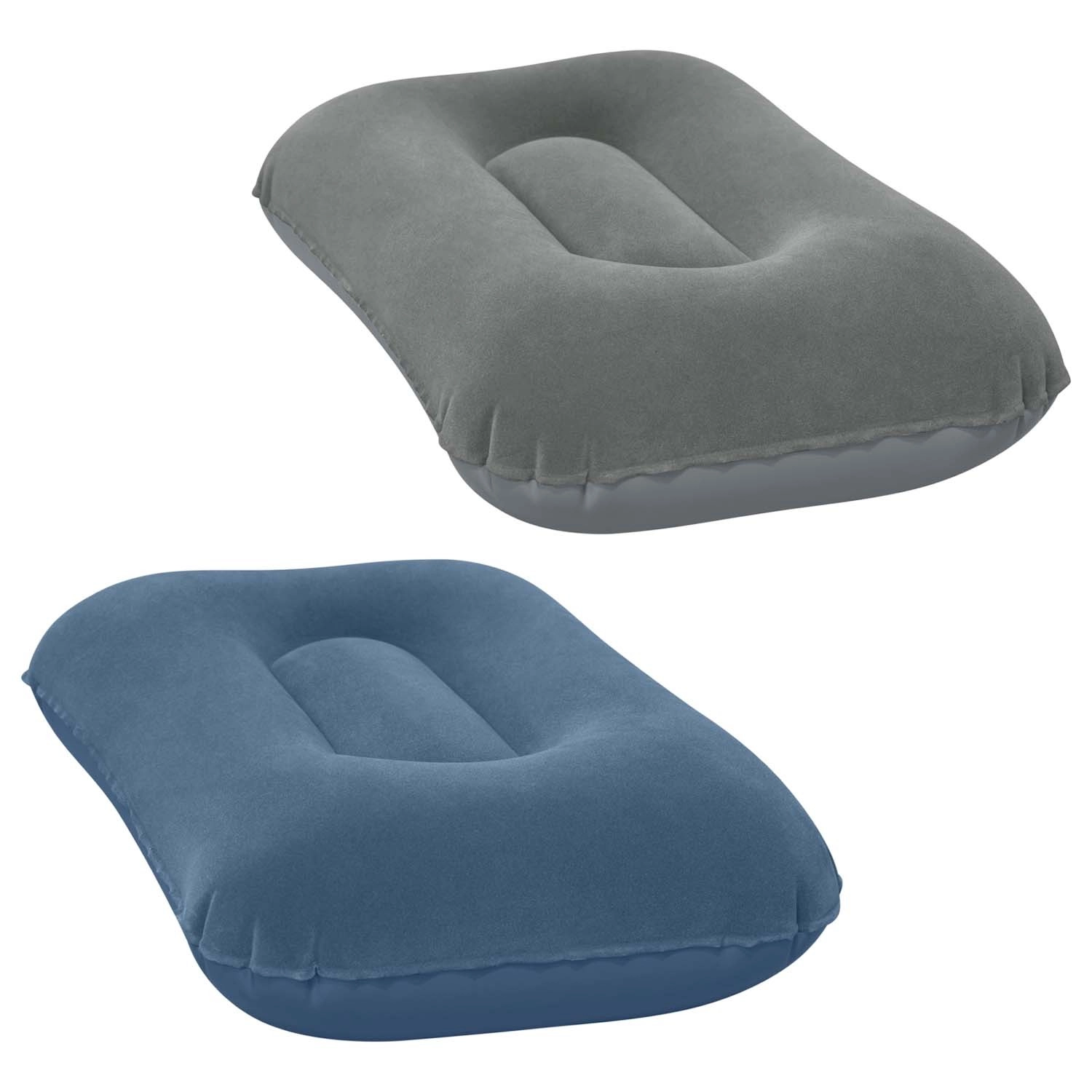 Levně Nafukovací sametová cestovní polštář 42 × 26 cm BESTWAY