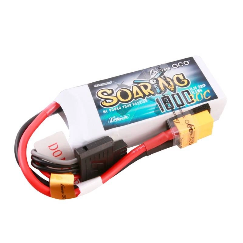 Levně Gens ace G-Tech Soaring 1000 mAh 11.1V 30C 3S1P Lipo Battery Pack with XT60 Plug GEA103S30X6GT