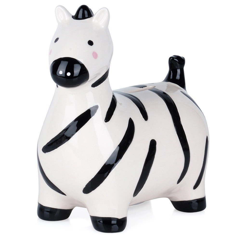 Levně Keramická pokladnička zebra