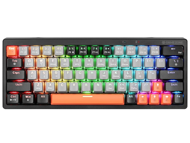 Levně Mechanická herní klávesnice TRACER Gamezone EVO1 Hot Swap 63, RGB, 60%