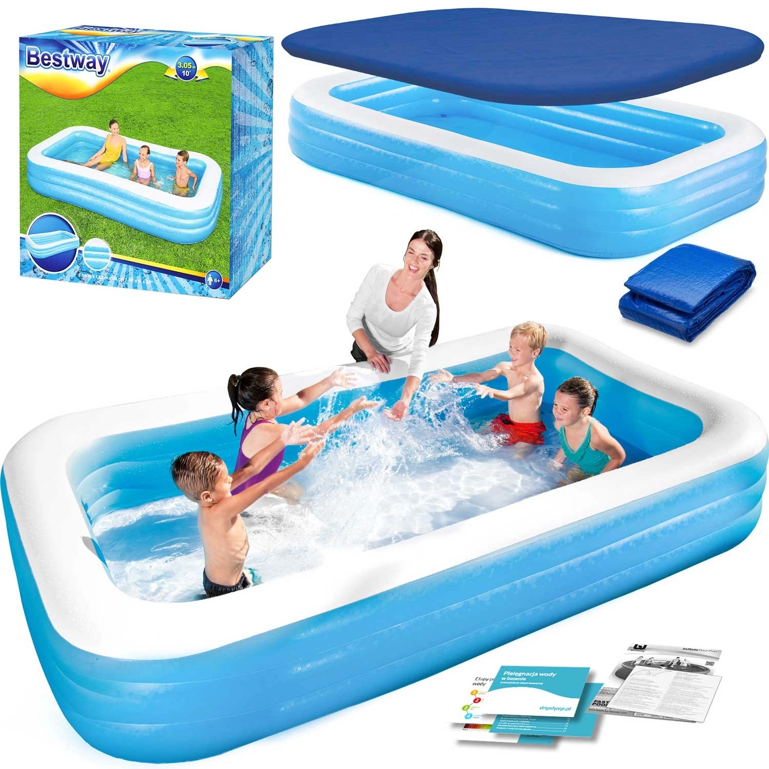 Levně Bestway 54009 Family Pool 305 x 183 x 56 cm