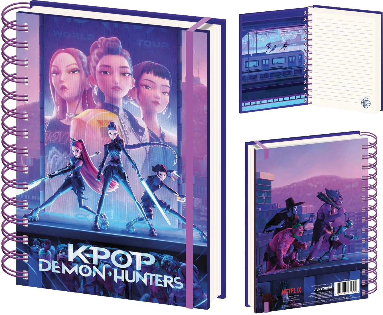 Levně KPop Demon Hunters Kroužkový blok A5