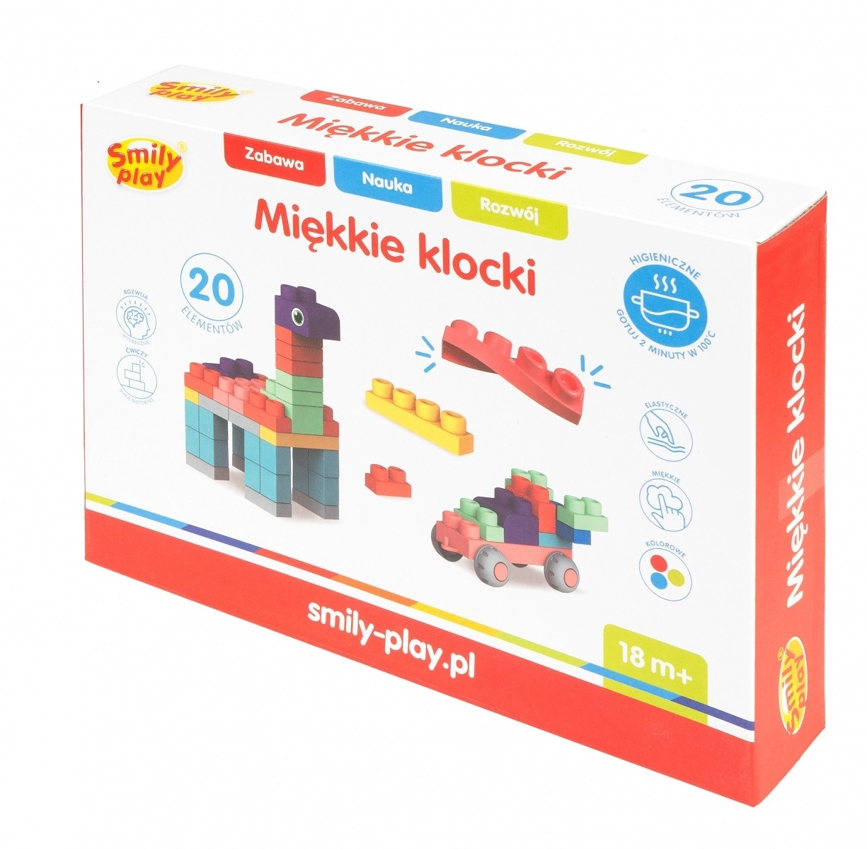 Levně Smily Play Měkké kostky 20 ks