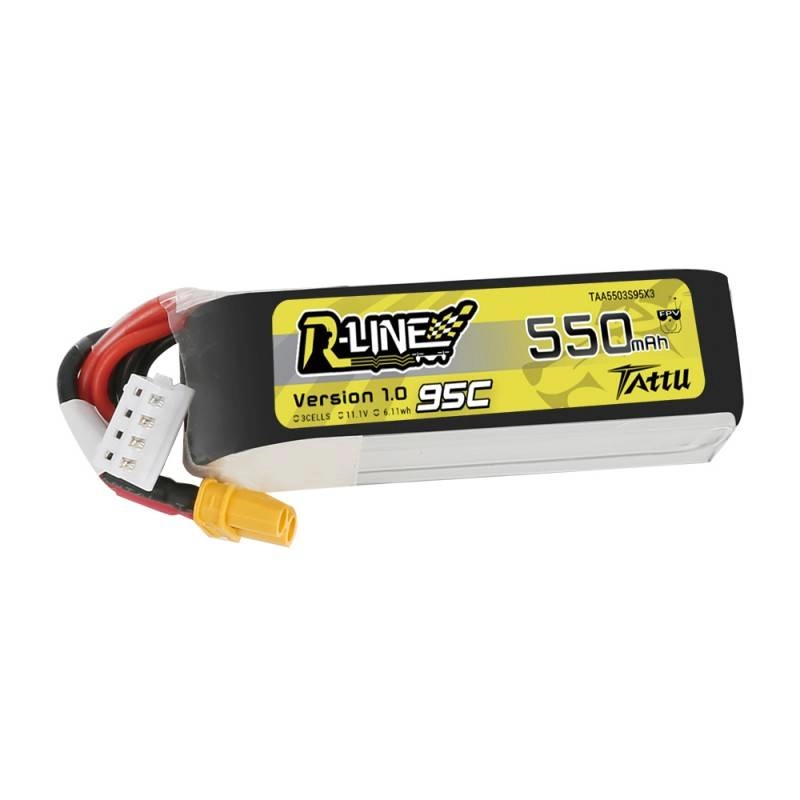 Levně Tattu R-Line LiPo baterie 550 mAh 11,1 V 95C 3S s konektorem XT30