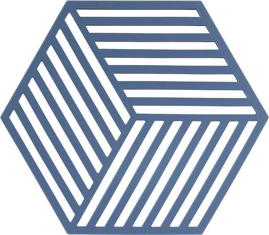 Levně Podložka pod horké nádoby Zone Hexagon – Modrá