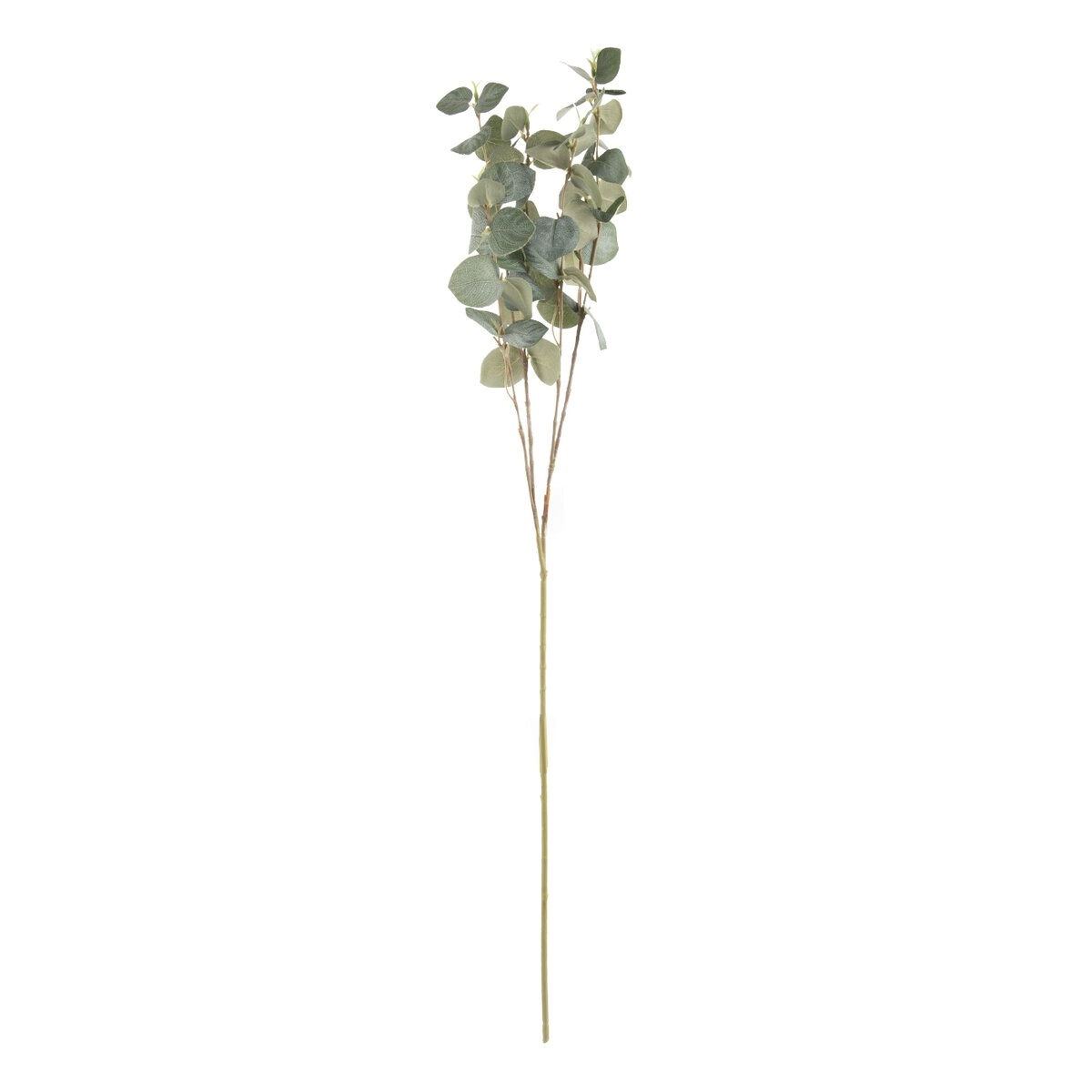 Levně Umělá dekorativní větvička Eucalyptus zelená 82 cm