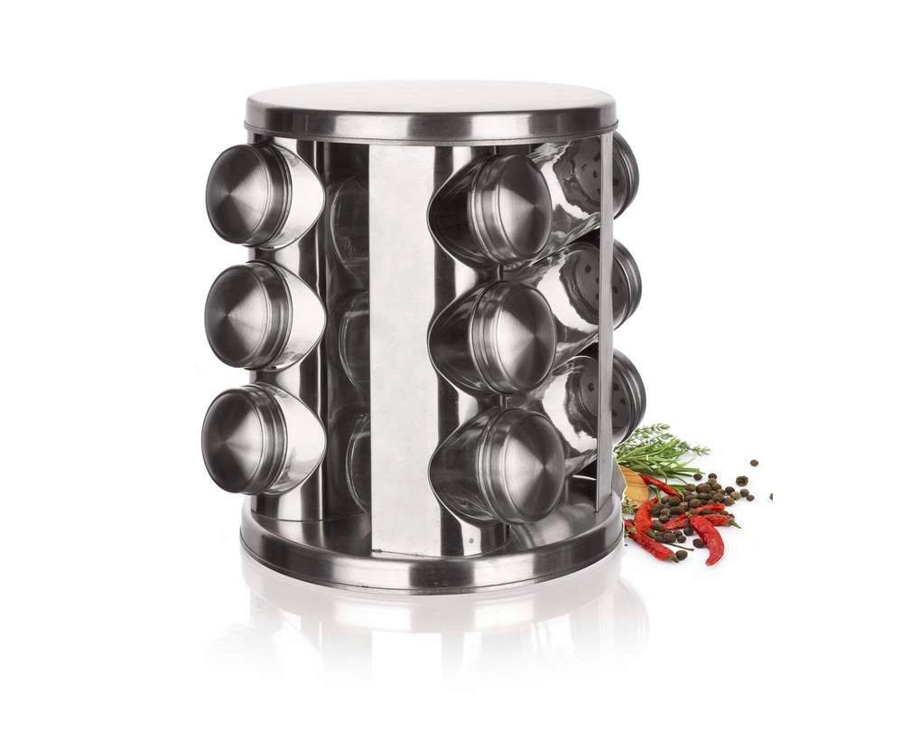 Levně Otočný kořenkový stojan BANQUET Akcent 12 ks 85 ml