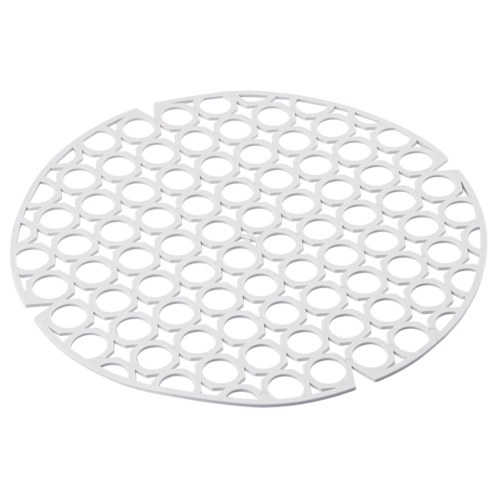 Levně Elastická kulatá mřížka do dřezu bílá 27,5 cm