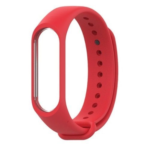 Levně Silikonový řemínek pro Xiaomi Mi Band 5/6 – červený