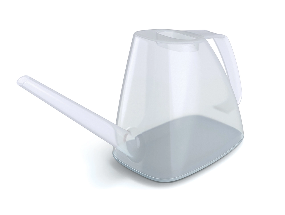Levně Konvička Rivo 1,7 l transparentní / světle šedá