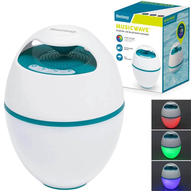 Levně BESTWAY 58700 Flowclear Music Wave LED Bluetooth reproduktor
