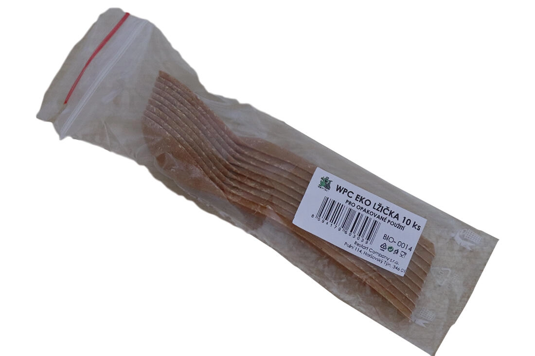 Levně Eko lžičky z WPC – sada 10 ks