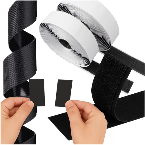 Levně Ruhhy Samolepicí páska na suchý zip 5 m x 2,5 cm černá
