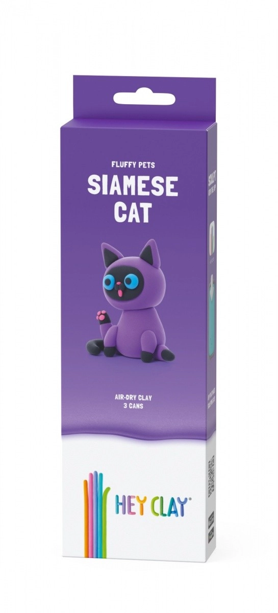 Levně TM Toys Hey Clay Chlupatá zvířátka Siamská kočka