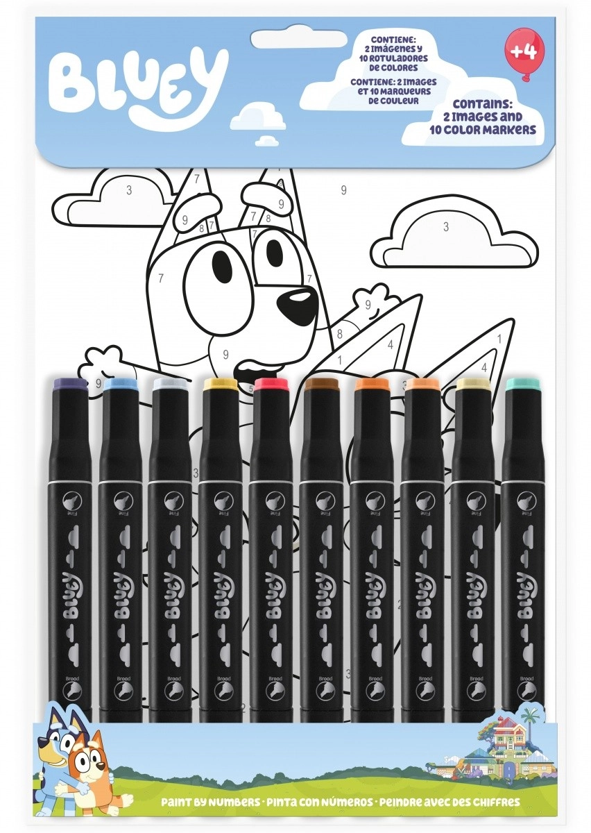 Levně Malování podle čísel Bluey