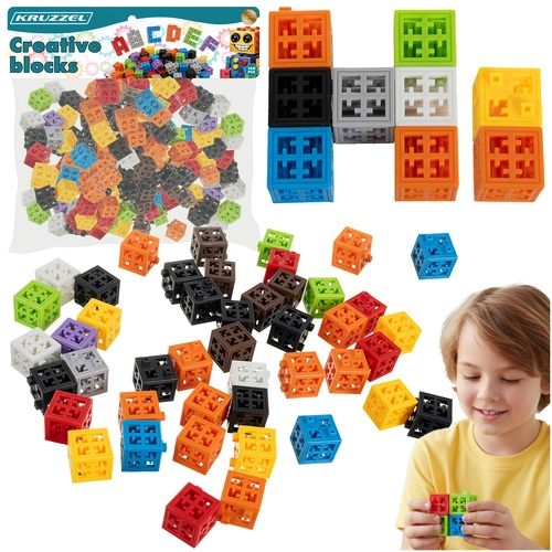 Levně Kruzzel 26377 Kreativní bloky 160 ks