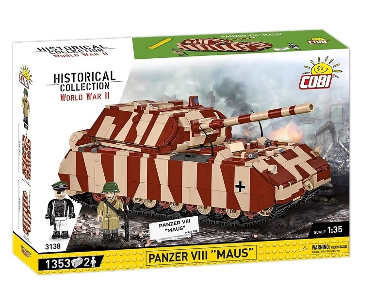 Levně COBI 3138 World War II Německý tank Panzer VIII Maus 1:35