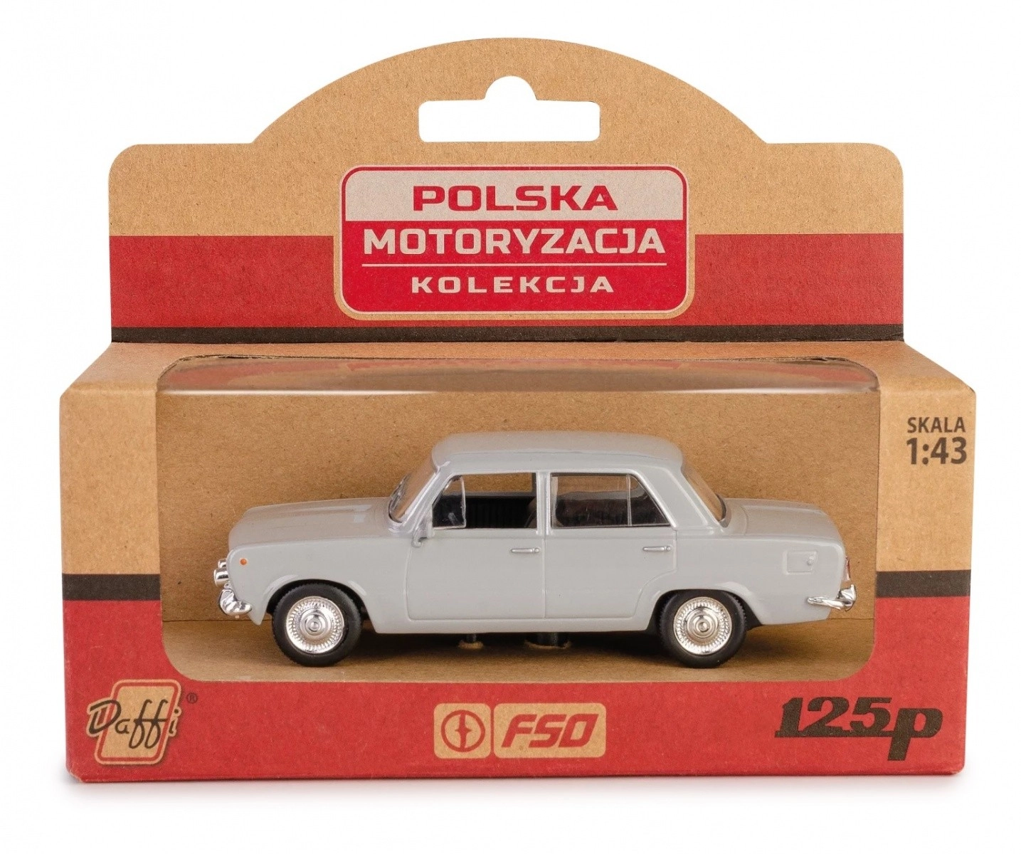 Levně Sběratelský model FIAT 125p – šedý