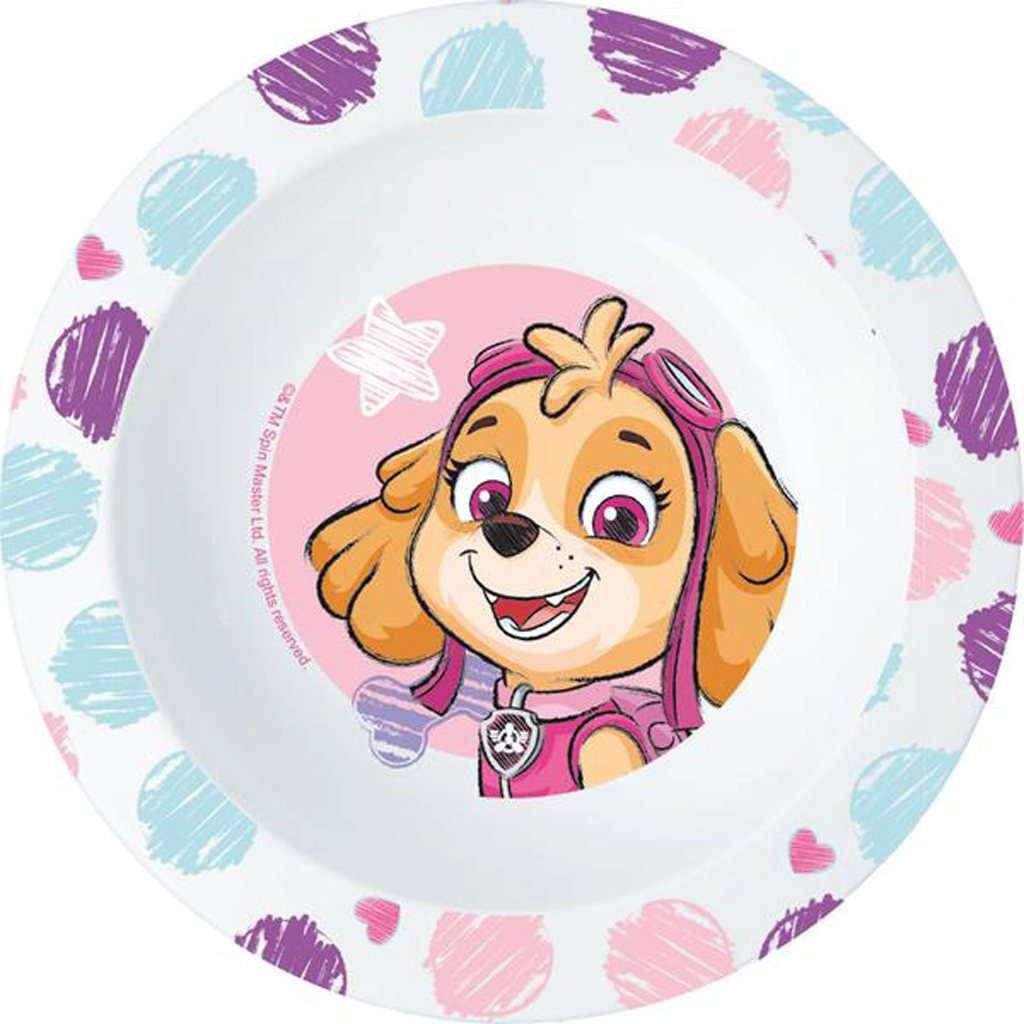 Levně Stor Plastová miska růžová Paw Patrol 16 cm