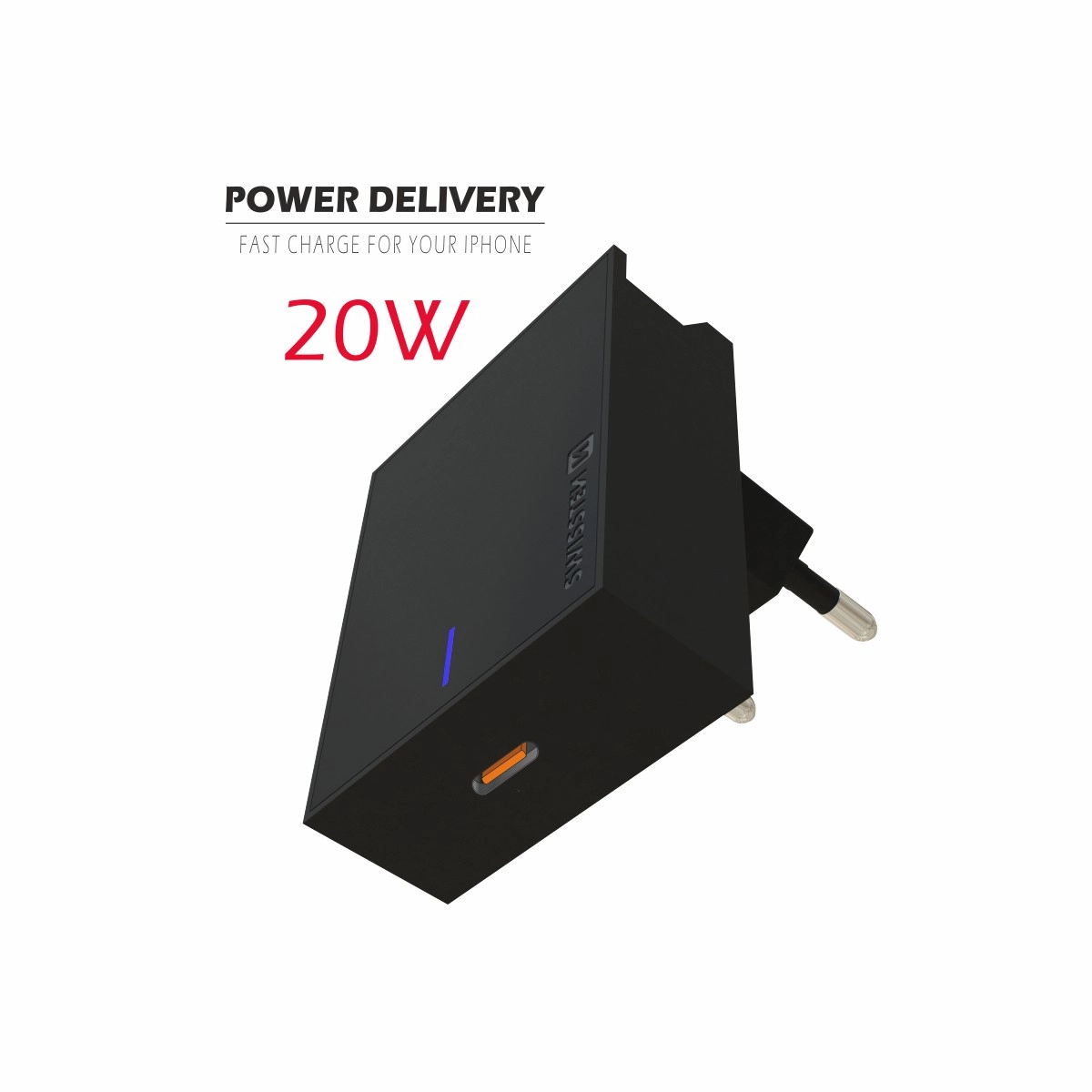 Levně Nabíječka SWISSTEN 20W USB‑C Power Delivery – černá