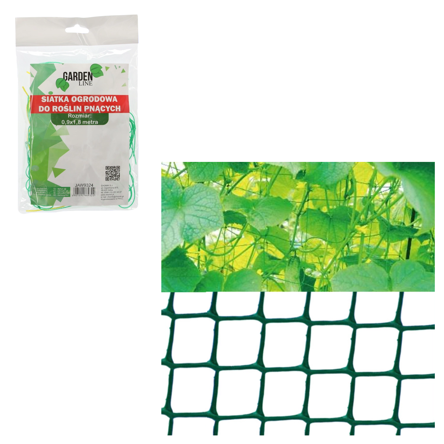 Levně Garden Line Síťka pro popínavé rostliny Šířka a délka: 0,9×1,8 m