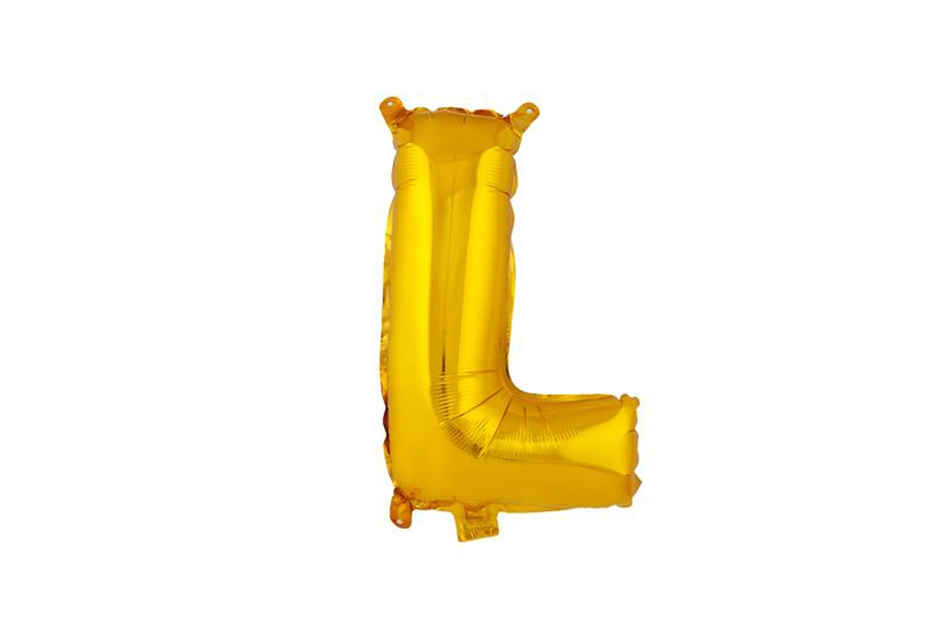 Levně TORO Balónek fóliový písmenko L 30 cm