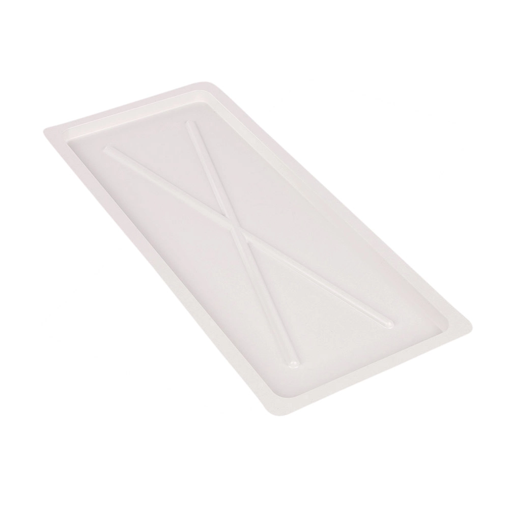 Levně Metpol bílá odkapávací miska 55 × 24 cm pro skříňový odkapávač 60 cm
