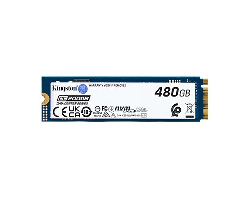 Levně Kingston DC2000B 480 GB NVMe SSD M.2 PCIe 4.0 pro servery