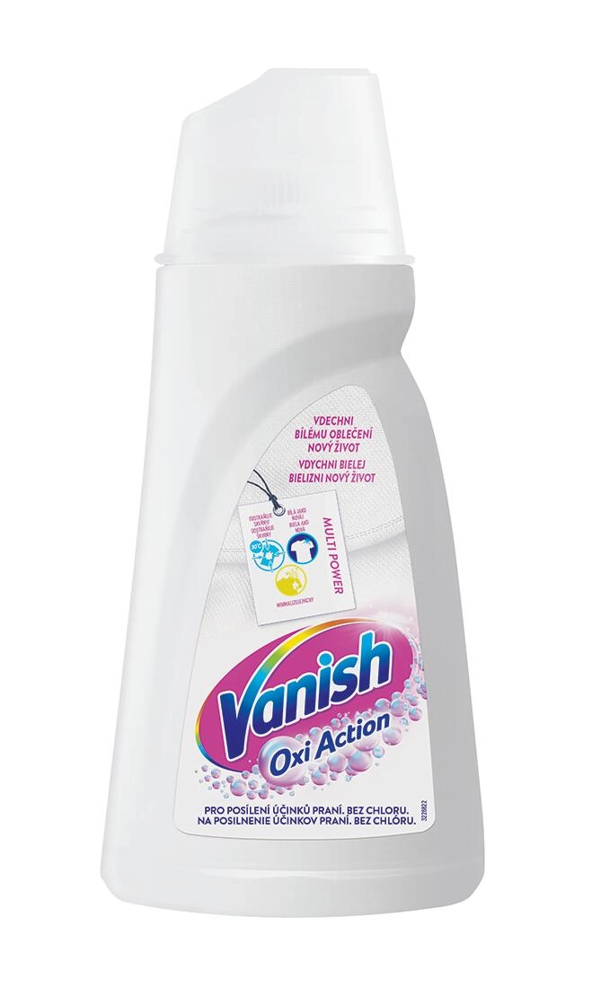Levně Vanish Oxi Action tekutý odstraňovač skvrn na bílé prádlo 1 l