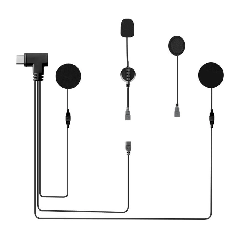 Levně EJEAS HIFI-M3 sluchátka s mikrofony pro motocyklovou helmu (USB‑C)
