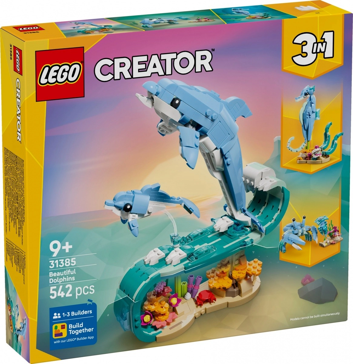 Lego creator 3v1 mořská zvířata: nádherný delfín