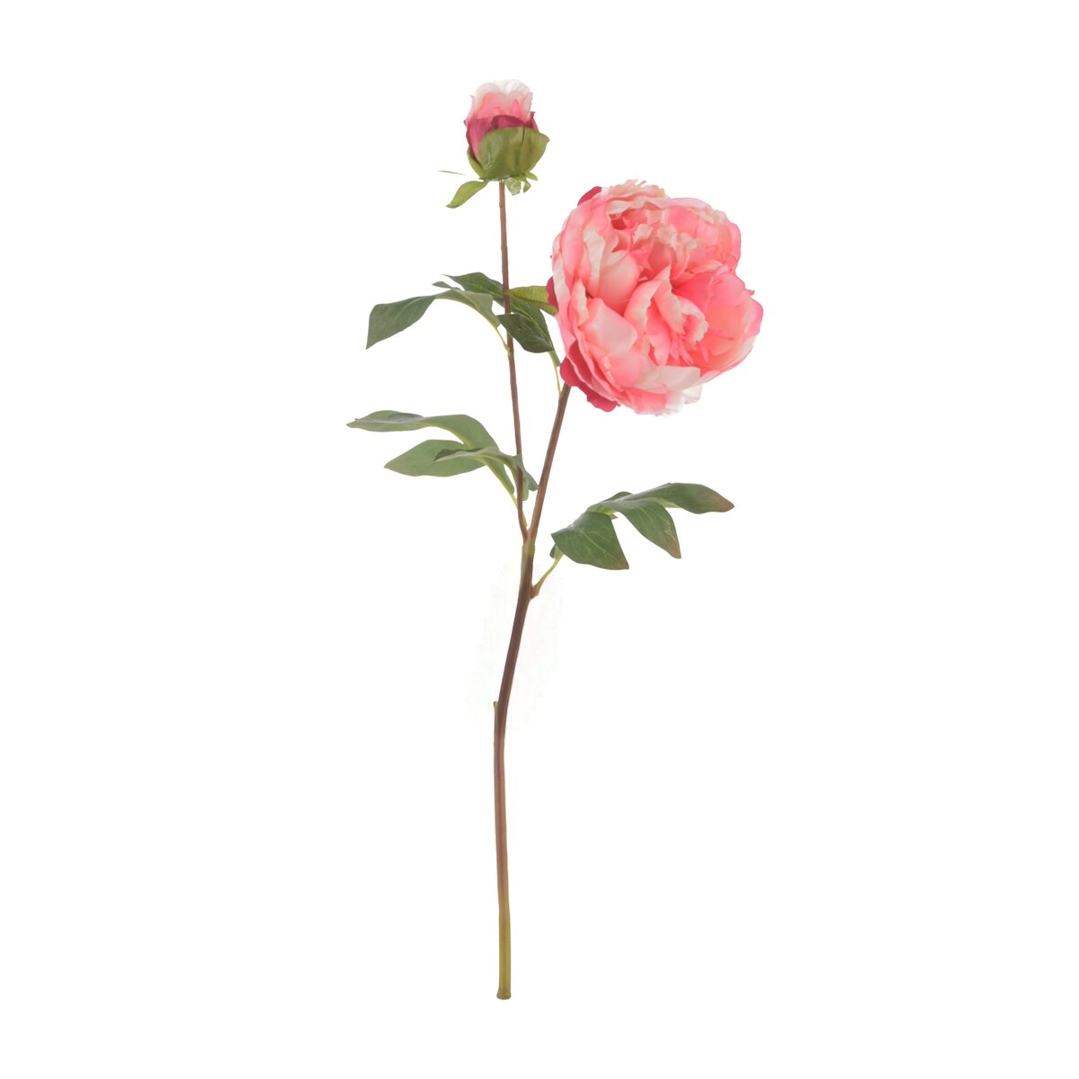 Levně Umělá květina pivoňka růžová 50 cm