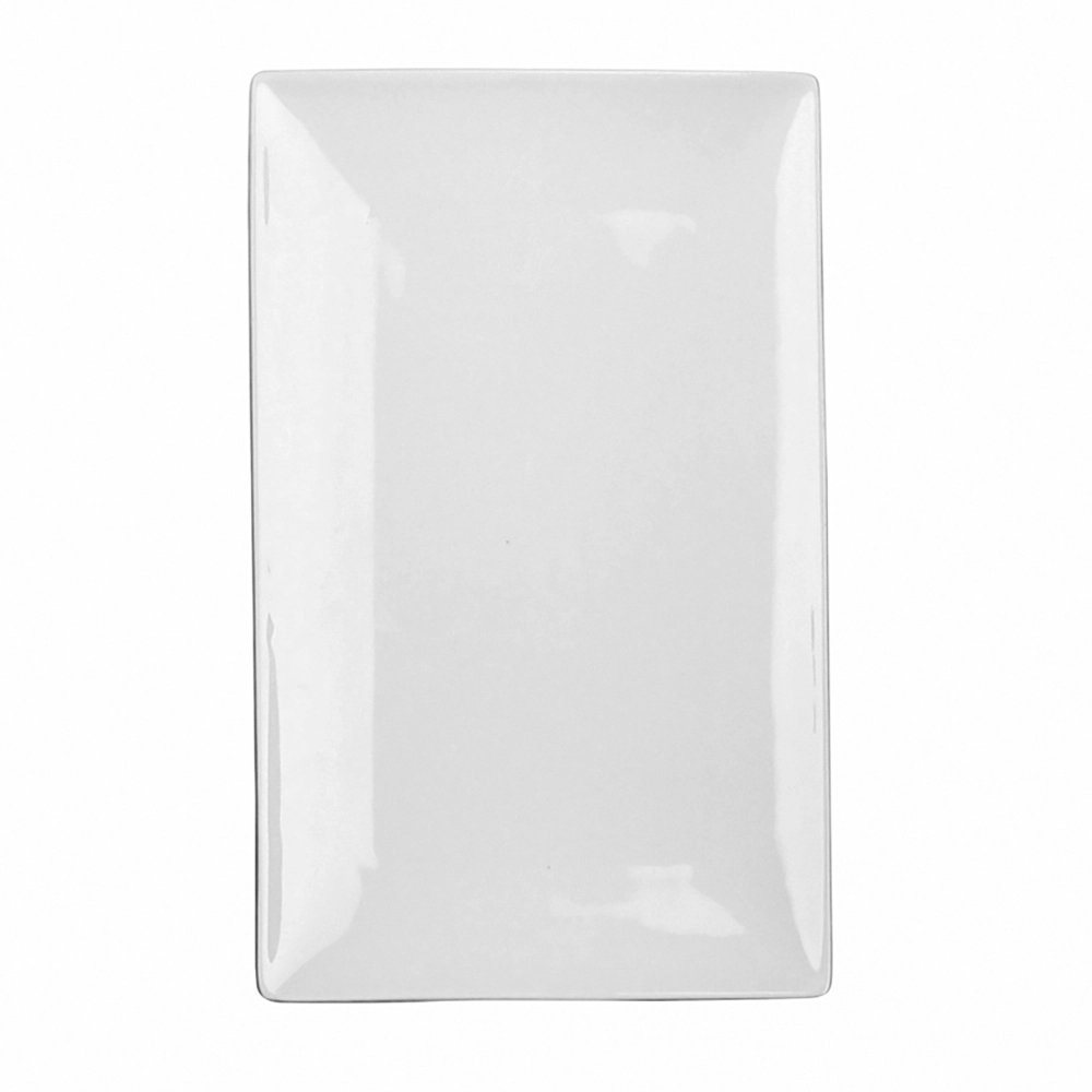 Levně Regular obdélníkový porcelánový servírovací tác 31 cm krémový